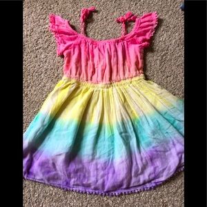 Rainbow girls dress